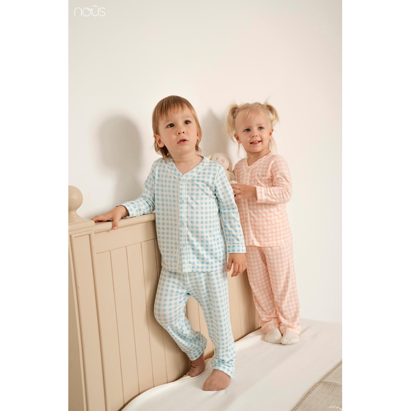 Nous Kid dài tay quần cài cao cấp mát mịn cho bé yêu, bé trai, bé gái