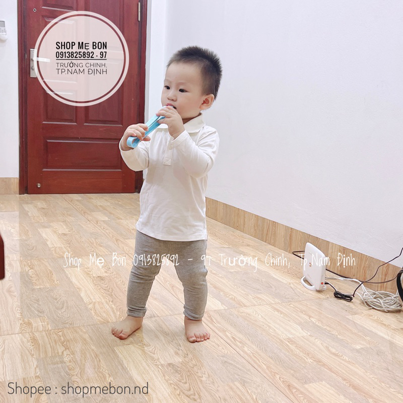 Áo dài tay Bu Polo Ponie cho bé trai bé gái