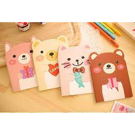 Sổ tay mini gấu mèo (size 10*14cm)