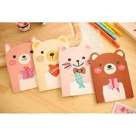 Sổ tay mini gấu mèo