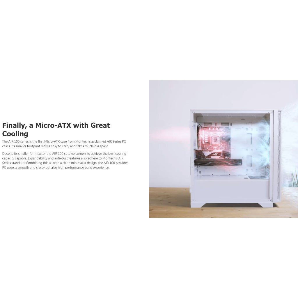 Vỏ Case MONTECH AIR 100 LITE WHITE