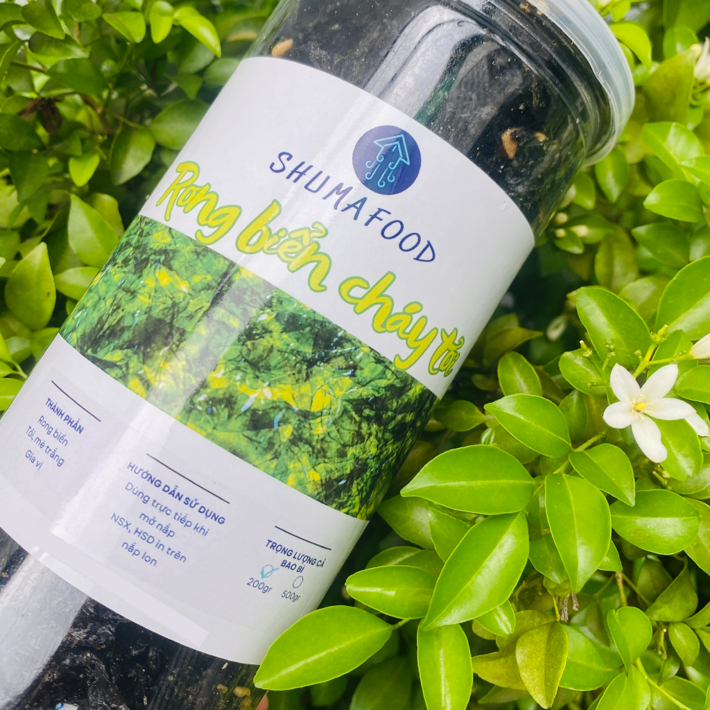 Rong biển cháy tỏi mè ăn vặt cực giòn ngon SHUMAFOOD