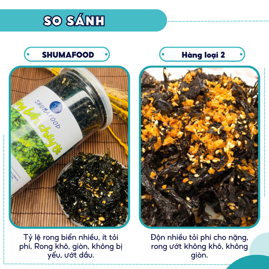 Rong biển cháy tỏi mè ăn vặt cực giòn ngon SHUMAFOOD