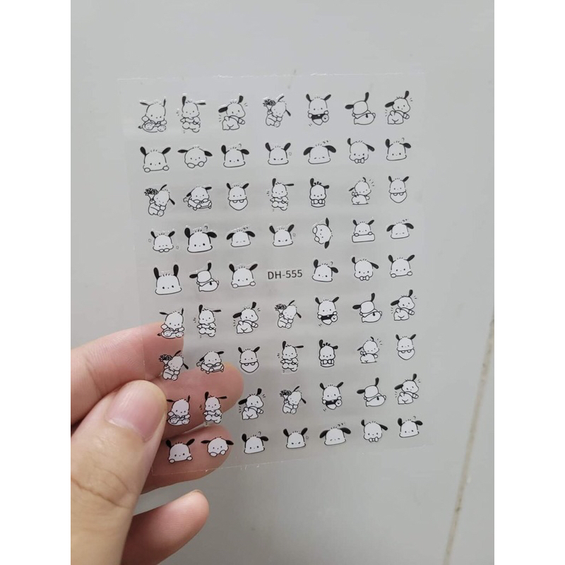 Sticker cún pacha dán móng mã DH555/ Sticker dán móng hình chú cún pacha