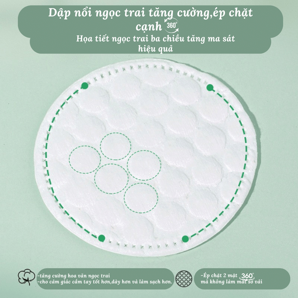 Bông tẩy trang MONKIDS cao cấp gói 100m DÙNG SIÊU THÍCH