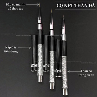 (SALE GIÁ SOC) Cọ nét cán đá - cọ vẽ nét lông siêu xịn