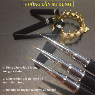 (SALE GIÁ SOC) Cọ nét cán đá - cọ vẽ nét lông siêu xịn