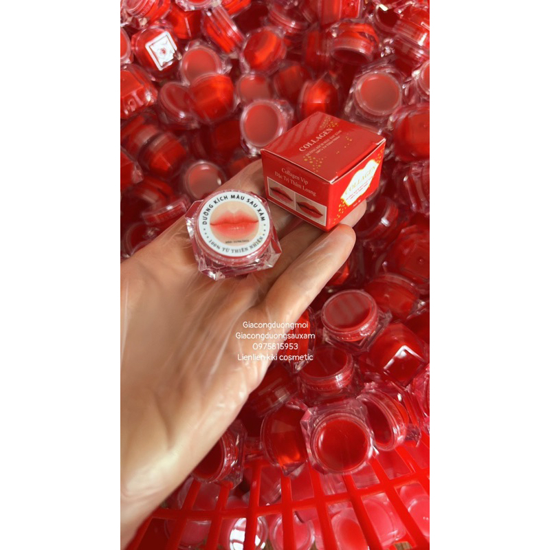 Dưỡng Sau Xăm Môi Đỏ Cam