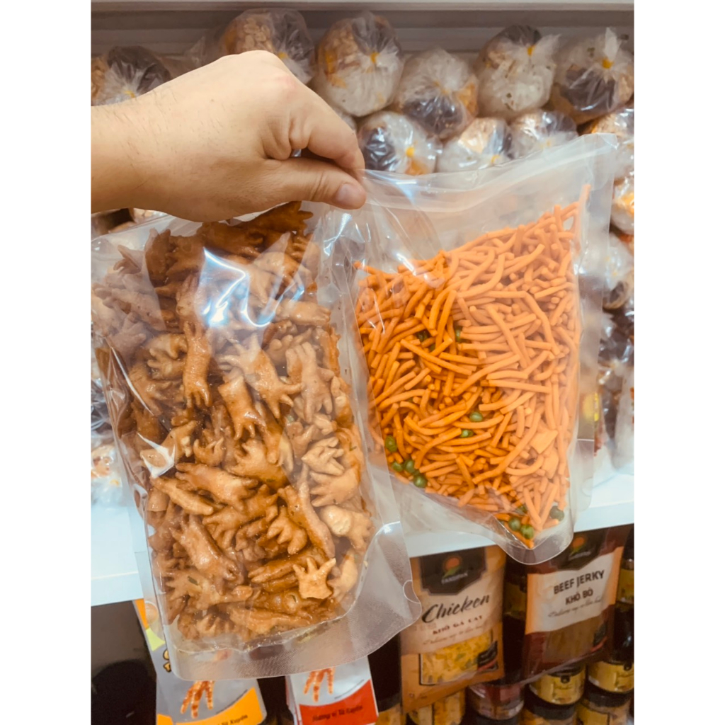 COMBO 2KG Quẩy Cua Béo Mỡ Hành Tặng 200G Snack Tăm Que Đậu Hà Lan - Đồ Ăn Vặt HULA