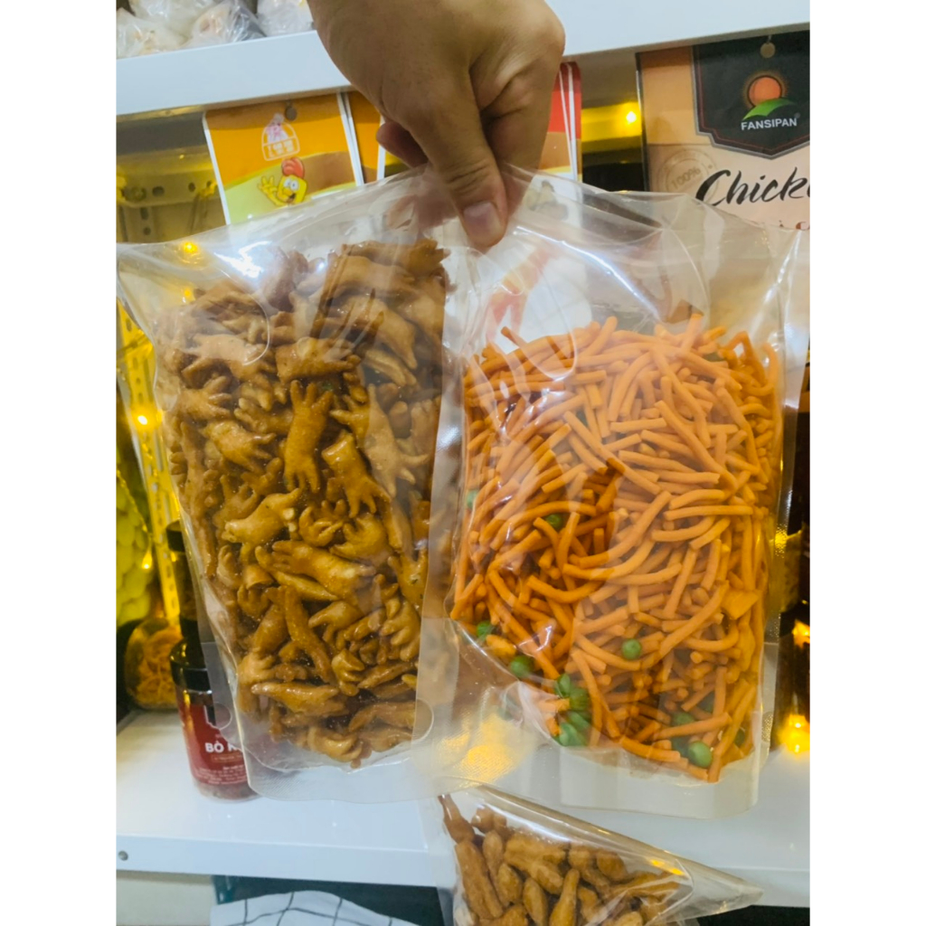 COMBO 2KG Quẩy Cua Béo Mỡ Hành Tặng 200G Snack Tăm Que Đậu Hà Lan - Đồ Ăn Vặt HULA