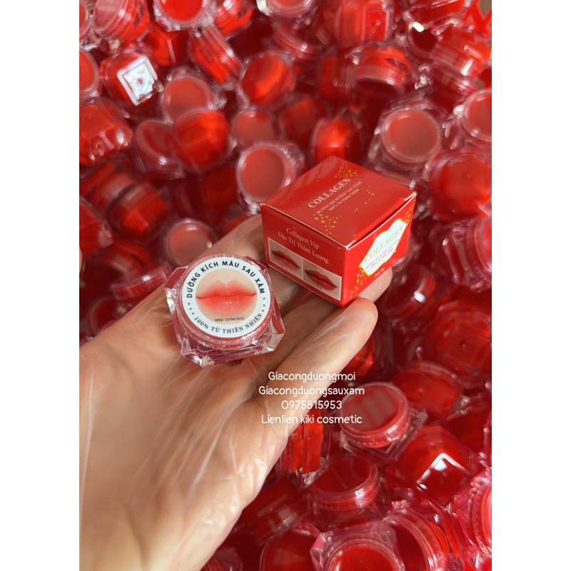 Dưỡng Sau Xăm Môi Đỏ Cam