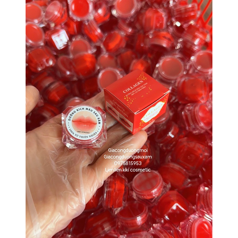 Dưỡng Sau Xăm Môi Đỏ Cam