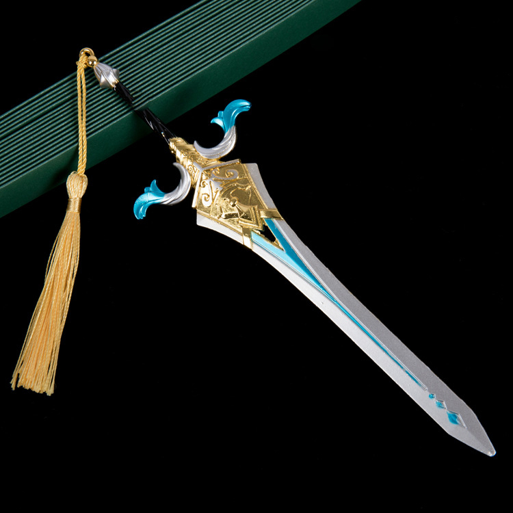 Mô hình Đại Kiếm Tế Lễ Sacrificial Greatsword dài 22cm bằng Kim Loại Cao Cấp Siêu Đẹp mô hình Genshin Impact trưng bày t