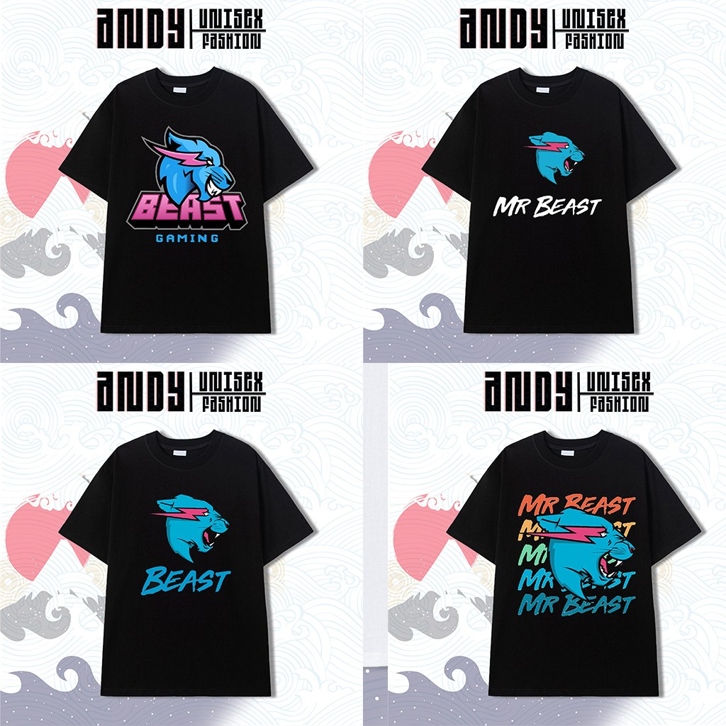 BST Mẫu Áo Mr Beast - Áo in YouTube Mr Beast mẫu mới, chất vải thun co giãn 4 chiều
