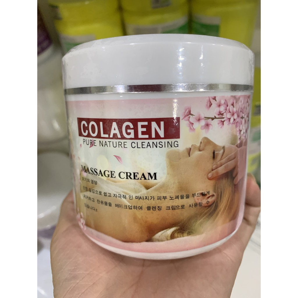 Kem Massage Collagen - 1KG Nâng Cơ Mặt Và Body Mùi Thơm, Trơn Tay, Trắng Mịn, Matxa Mướt Da, Không Kích Ứng