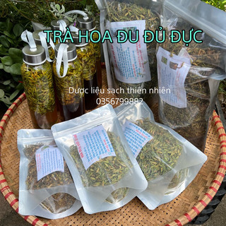 Mua 1kg tặng 100g Trà hoa đu đủ đực sấy lạnh xanh đẹp không cuống