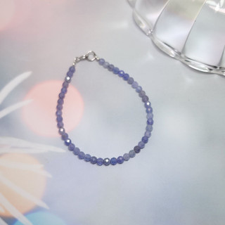 Vòng tay phong thủy xanh tím Tanzanite 3mm