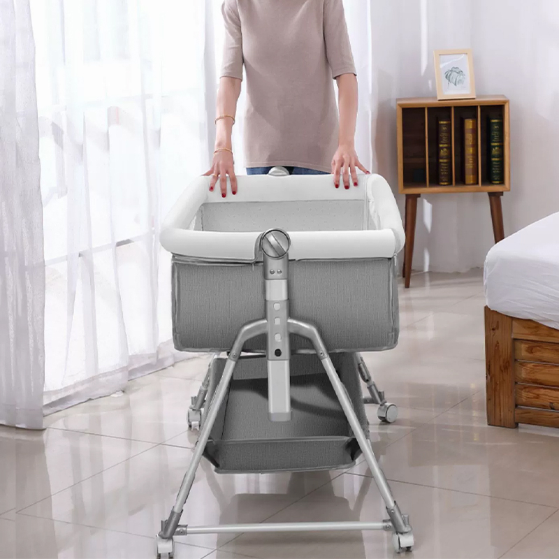 Nôi ghép giường cho bé HOPE đa năng có thể gập lại tháo rời di động, tùy chỉnh độ cao chống trào ngược cho bé