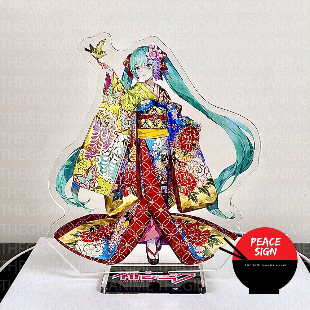 Mô hình Standee Miku Hatsune ảnh đứng Tượng Acrylic Anime mica chibi trang trí trưng bày M2