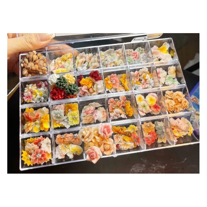 🌼🌻🌸Tặng,cho nghỉ bán hoa bột nail-1k 1 bông