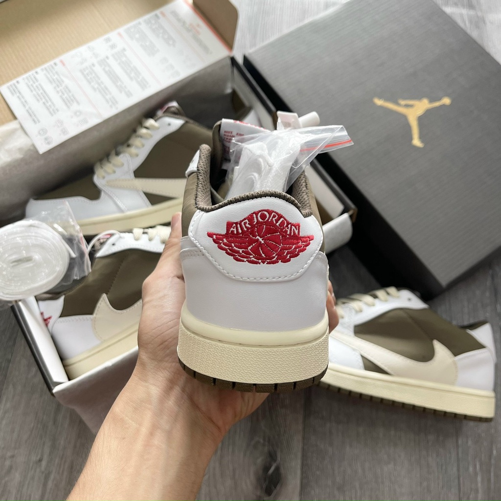 Giày thể thao sneaker JD TRAVIS Nâu | Jordan Travis Scott Reverse Mocha bản cao cấp