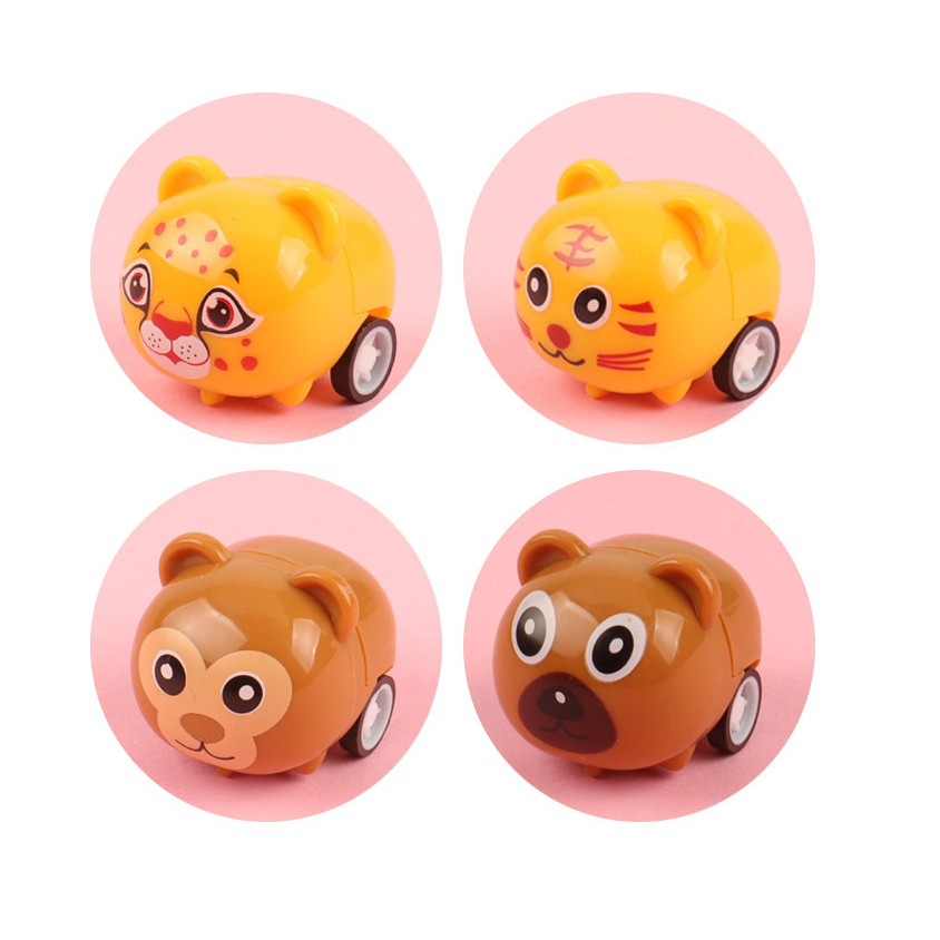 Đồ chơi xe thú mini chạy cót siêu đáng yêu cho bé TCM