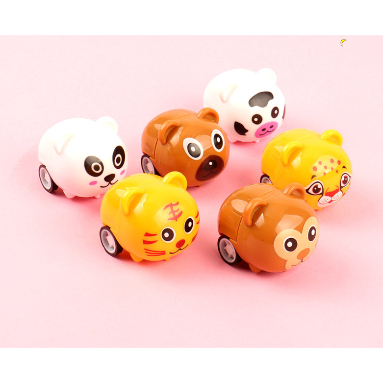 Đồ chơi xe thú mini chạy cót siêu đáng yêu cho bé TCM
