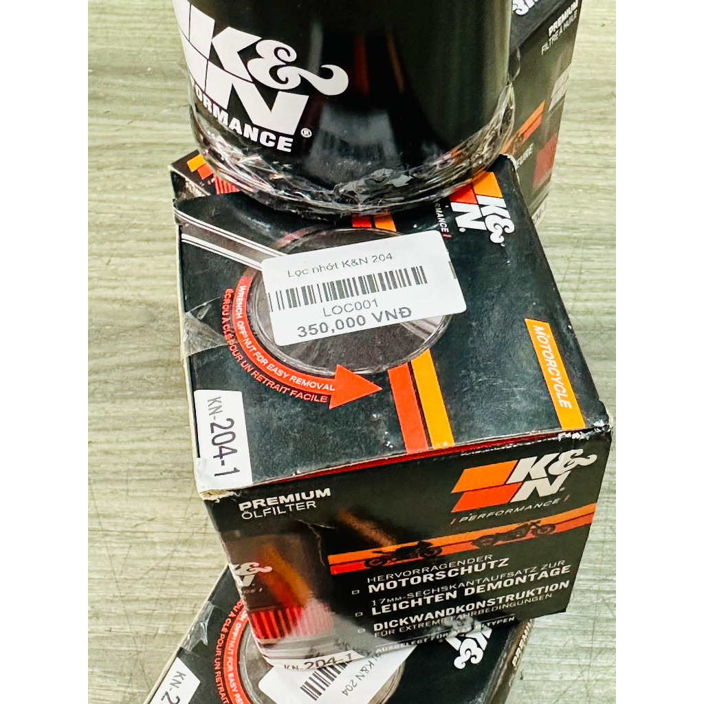 Lọc nhớt K&N 204-1 chính hãng cho SH350i