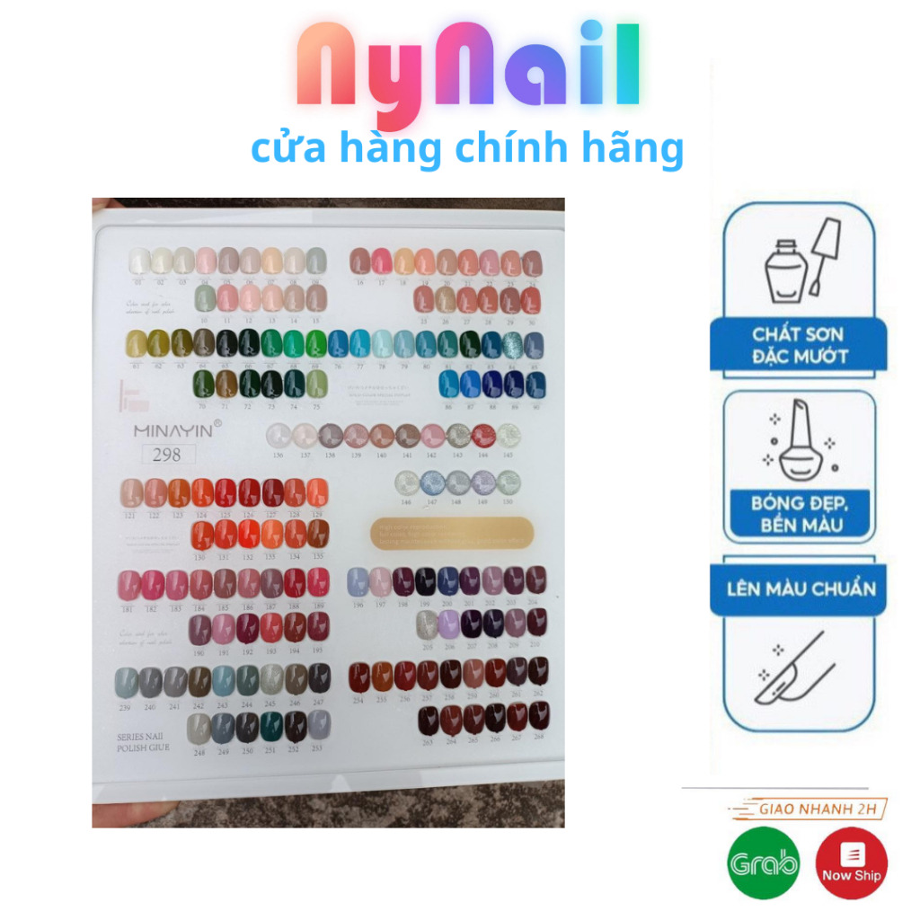 Sét Sơn 298 màu minayin