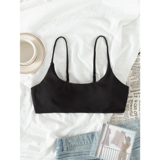 (CÓ SẴN) Áo bikini đen vân có mút lót - KÈM ẢNH THẬT