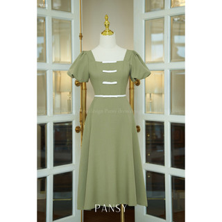 Váy dáng dài sang trọng thanh lịch váy thiết kế váy đi tiệc váy đi chơi - Flora dress - V518 - Pansy