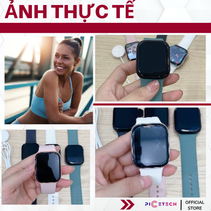 Đồng Hồ Thông Minh SR8 - Smartwatch Nghe Gọi, Theo Dõi Sức khỏe, Nhận Thông Báo - Chính Hãng PICETECH