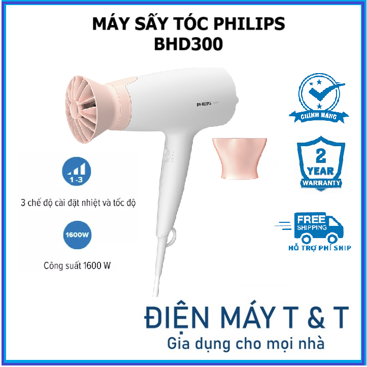 Máy sấy tóc Philips BHD300 - Hàng chính hãng