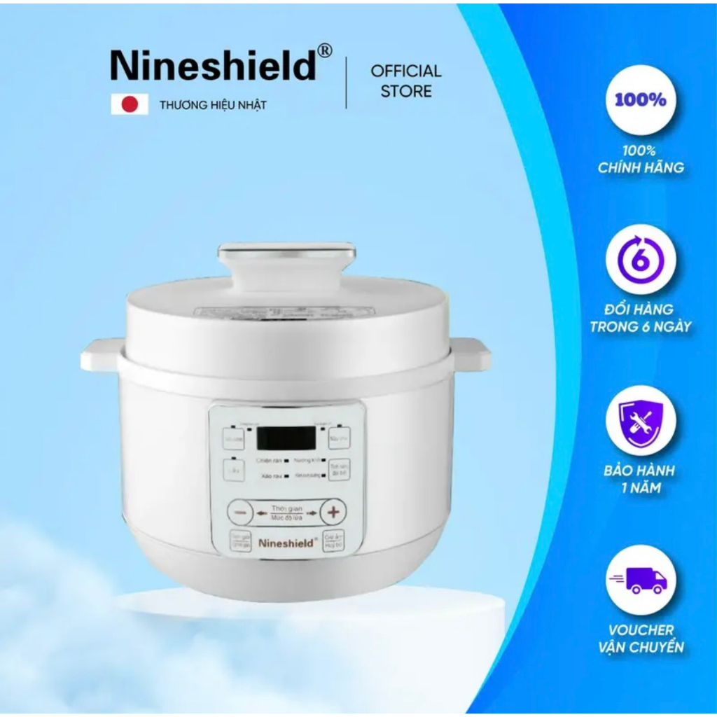 Nồi Áp Suất 4L Đa Dụng NINESHIELD KB-818/ KB-819 Chính Hãng