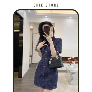 Đầm thiết kế Clara dress vải dạ dáng A công sở thanh lịch CHIE