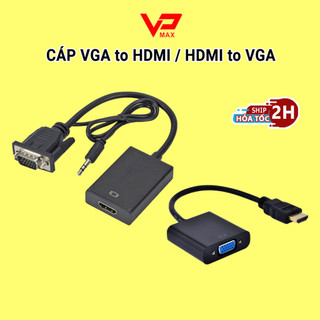 Đầu chuyển cao cấp full HD vga to hdmi Kingmaster V001 | VGA sang HDMI | Dây HDMI to VGA I có âm thanh