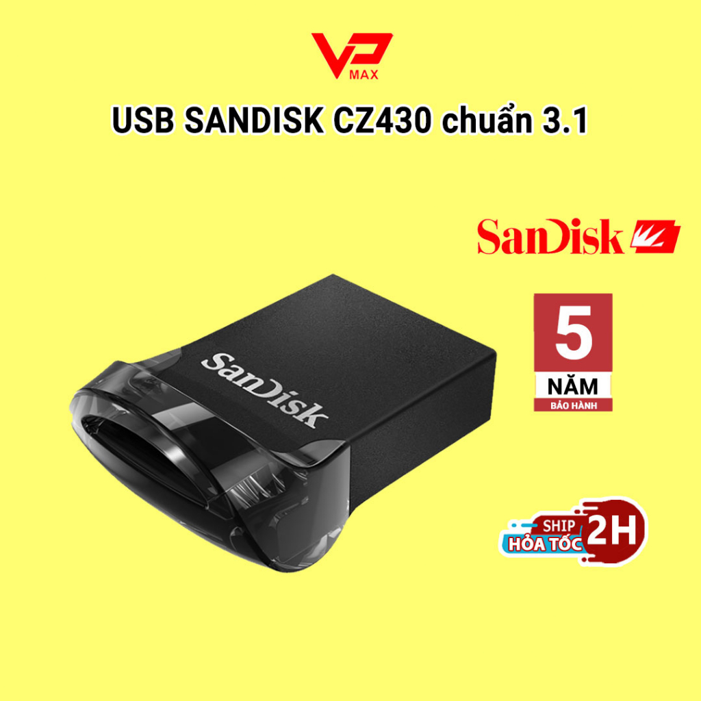 USB 32GB | 16GB Sandisk CZ430 Mini bh 5 năm Vĩnh Xuân FPT