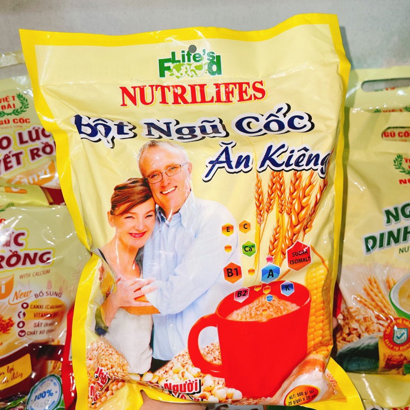 Bột Ngũ Cốc Ăn Kiêng Nutrilifes 500g (20 gói X25g)
