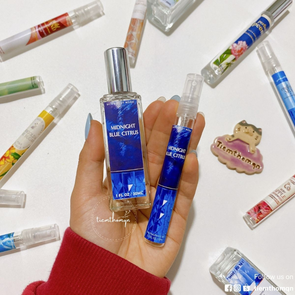Xịt Thơm Toàn Thân Body Mist Midnight Blue Citrus Bath & Body Works Mùi Hương Thư Thái, Dễ Chịu