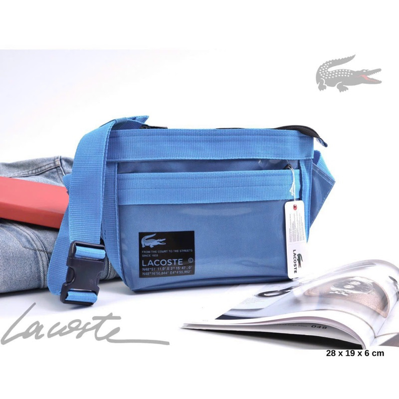 Túi lacoste đeo chéo 2 màu