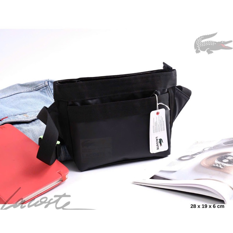 Túi lacoste đeo chéo 2 màu