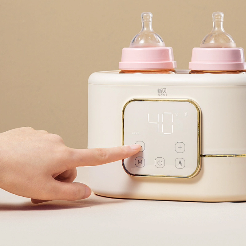 Máy Hâm Sữa Tiệt Trùng HOPE Cao Cấp Có 2 Ngăn Chứa Bình - Màn Hình LED Hiển Thị Thông Minh An Toàn cho bé