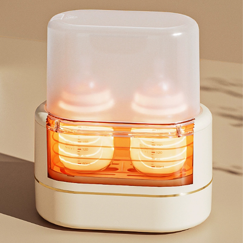 Máy Hâm Sữa Tiệt Trùng HOPE Cao Cấp Có 2 Ngăn Chứa Bình - Màn Hình LED Hiển Thị Thông Minh An Toàn cho bé