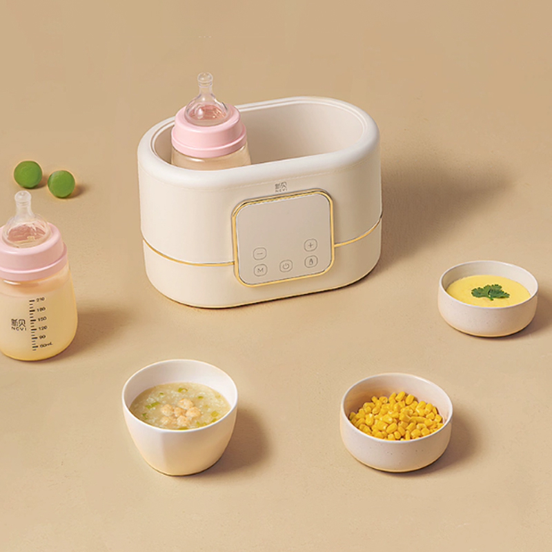 Máy Hâm Sữa Tiệt Trùng HOPE Cao Cấp Có 2 Ngăn Chứa Bình - Màn Hình LED Hiển Thị Thông Minh An Toàn cho bé