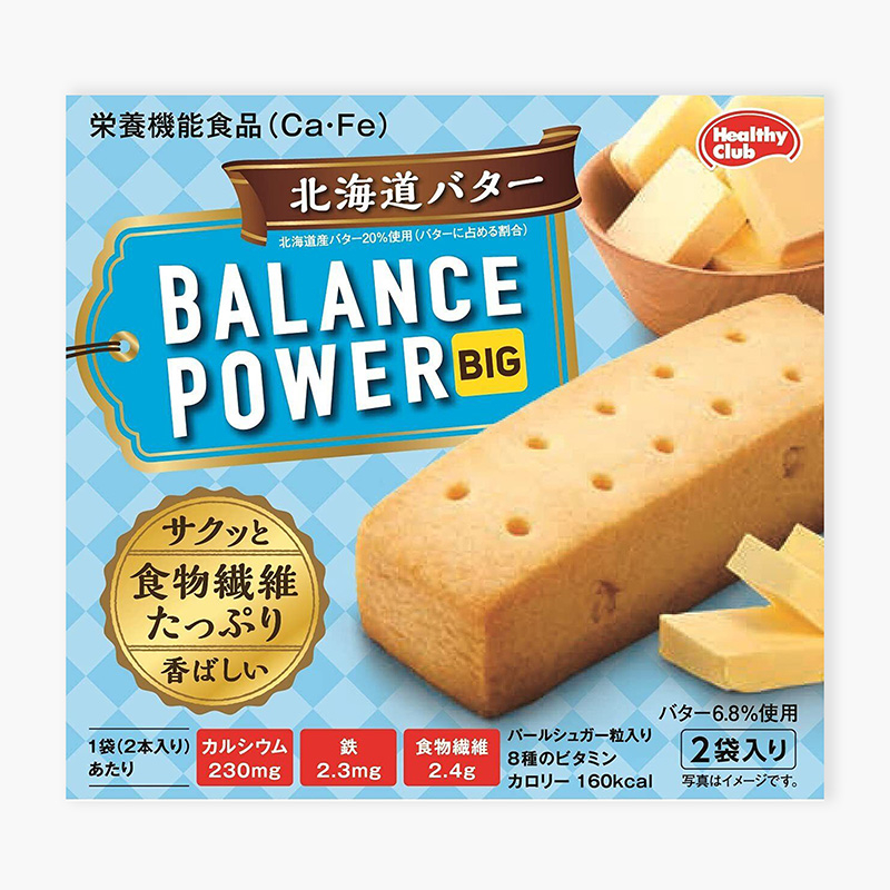 Bánh Hamada Balance Power vị bơ Hokkaido 64.8g Daiso Japan