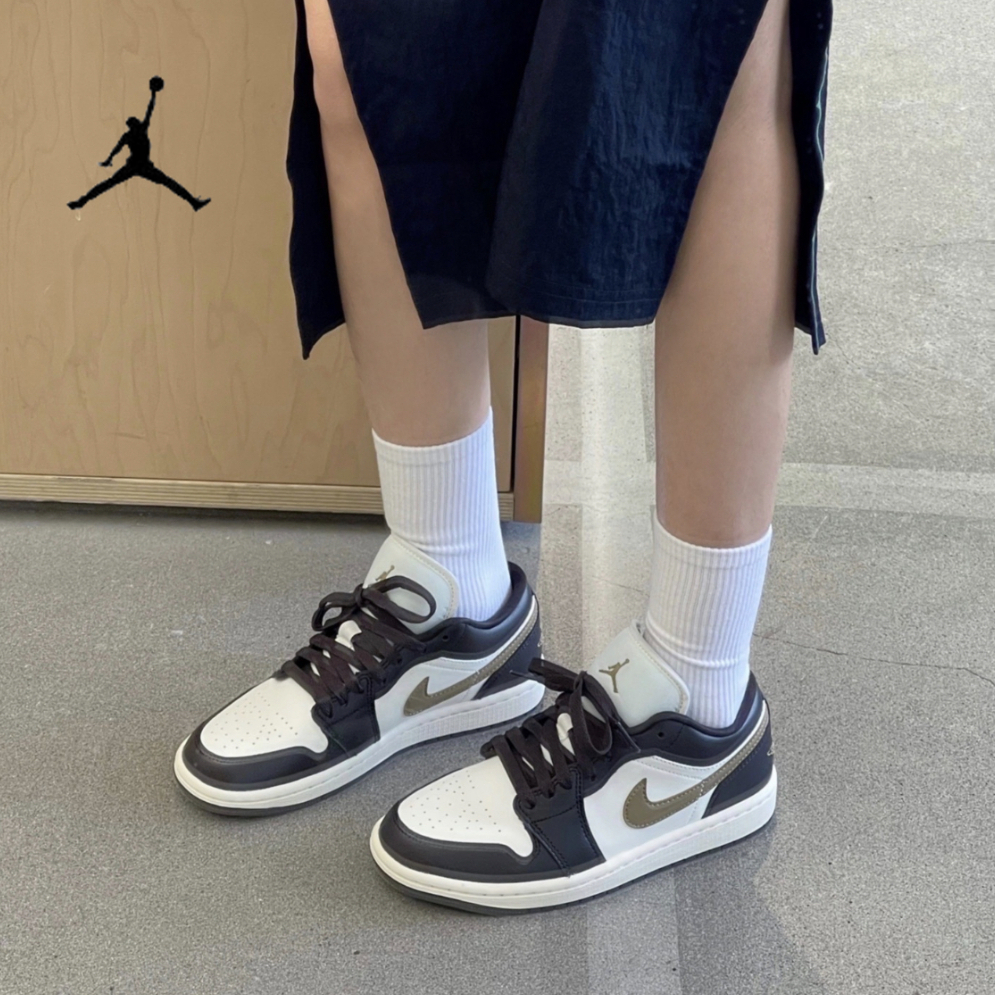 Air Jordan 1 Low AJ1 nâu/cổ thấp/giày bóng rổ/DC0774-200