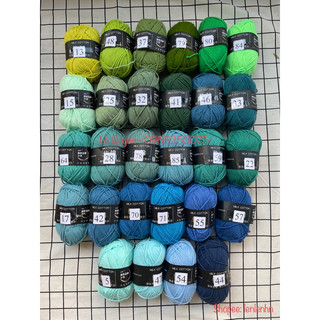 Len milk cotton 50g (bảng màu 50 - 86)