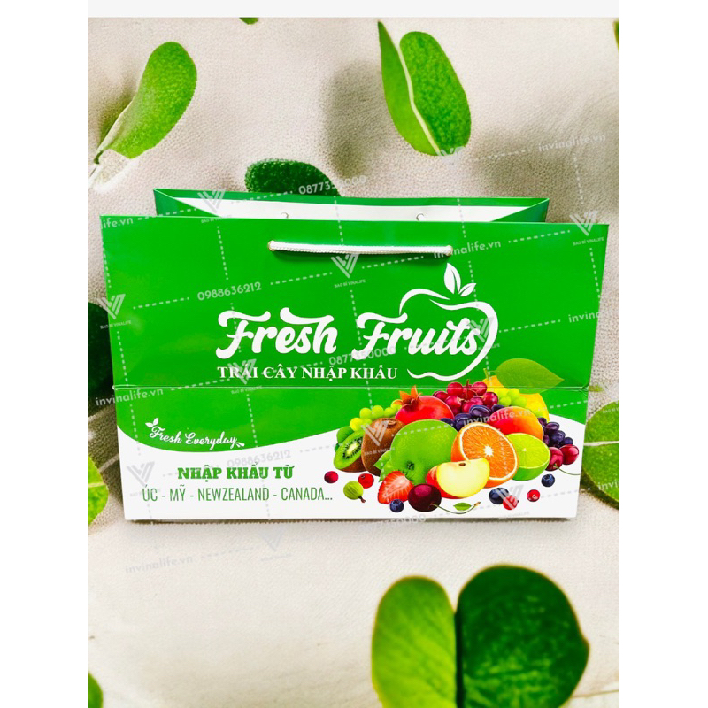 Túi trái cây nhập khẩu xanh nhiều size