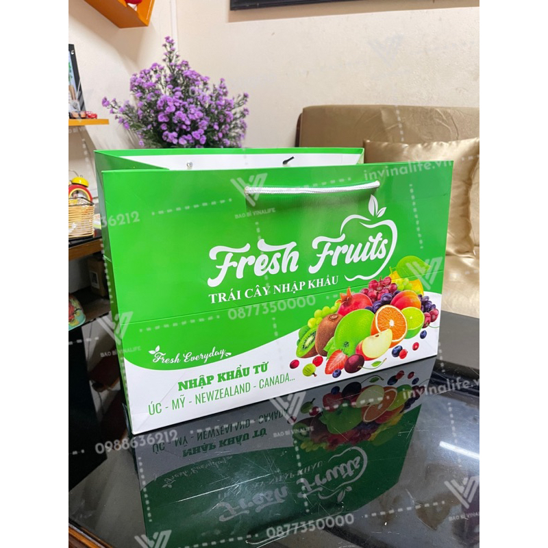 Túi trái cây nhập khẩu xanh nhiều size
