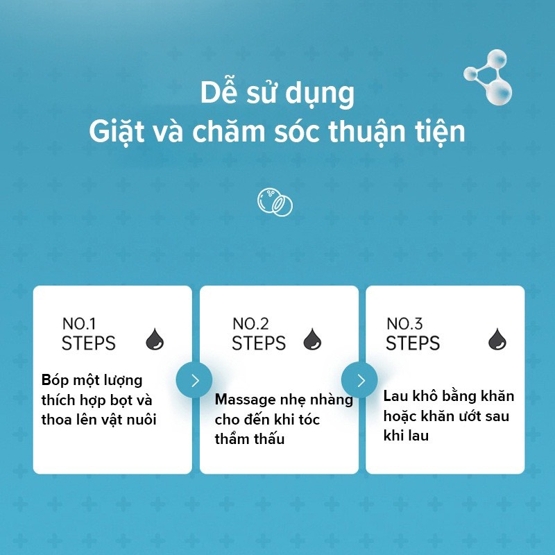 💕 💕  Bọt tắm khô cho chó mèo Borammy 400ml - Sữa tắm cho chó mèo dạng bọt khử mùi loại bỏ vi khuẩn